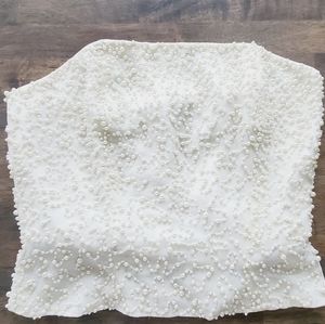 Richards Ivory with Pearls Crop Top/Corset Size 8